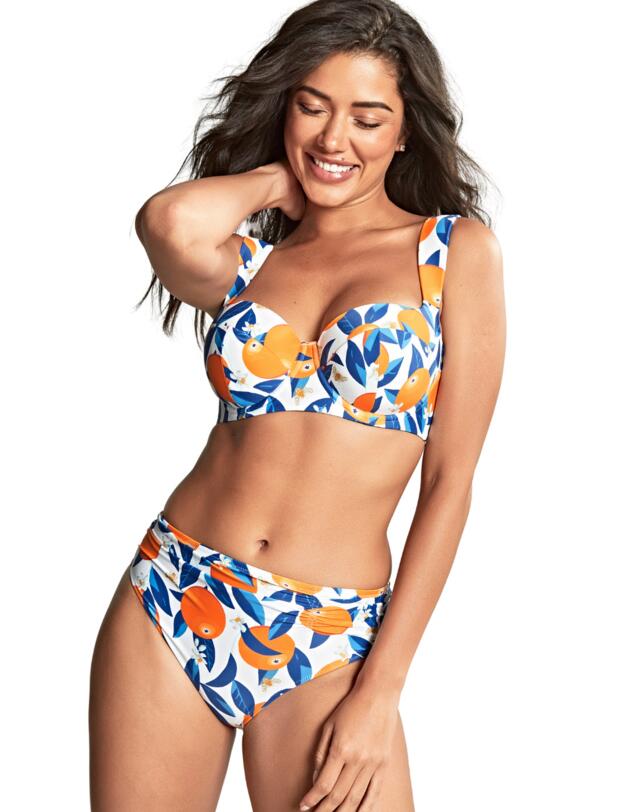 Panache Sicily Midi Gather Brief Sicily Print 