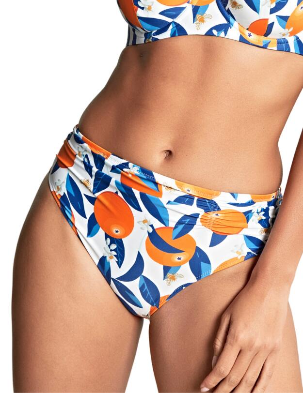 Panache Sicily Midi Gather Brief Sicily Print 