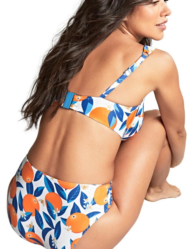Panache Sicily Midi Gather Brief Sicily Print 