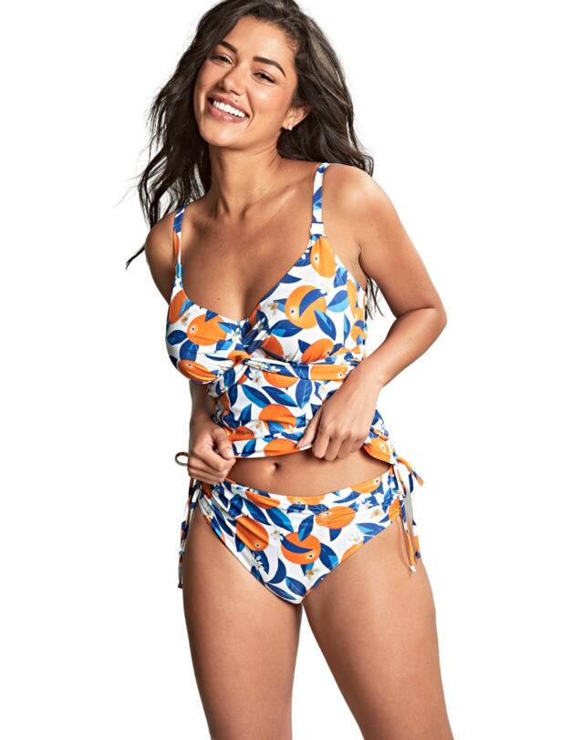 Panache Sicily Midi Gather Brief Sicily Print 