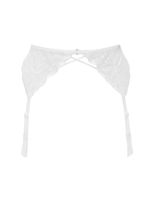 Gossard Fiesta Suspender White Sparkle 
