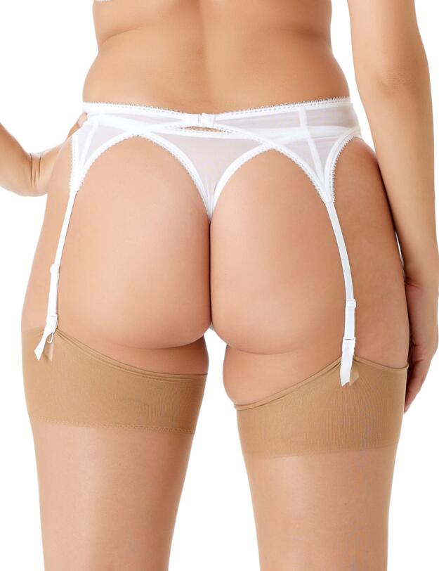 Gossard Fiesta Suspender White Sparkle 