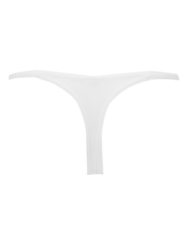 Gossard Fiesta Strappy Thong White Sparkle 