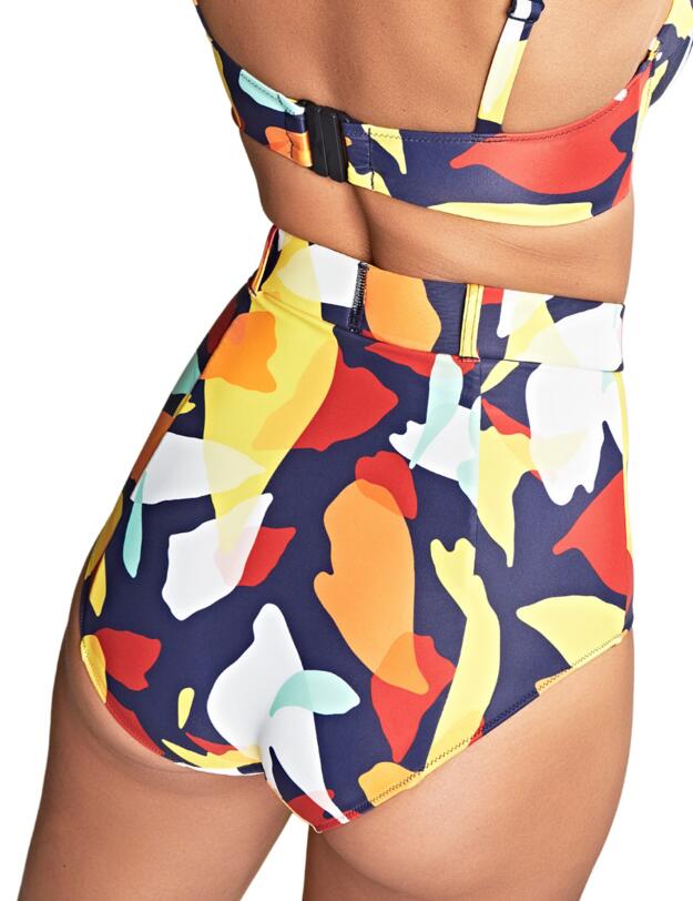 Panache Puglia High Waisted Belted Brief Puglia Print 