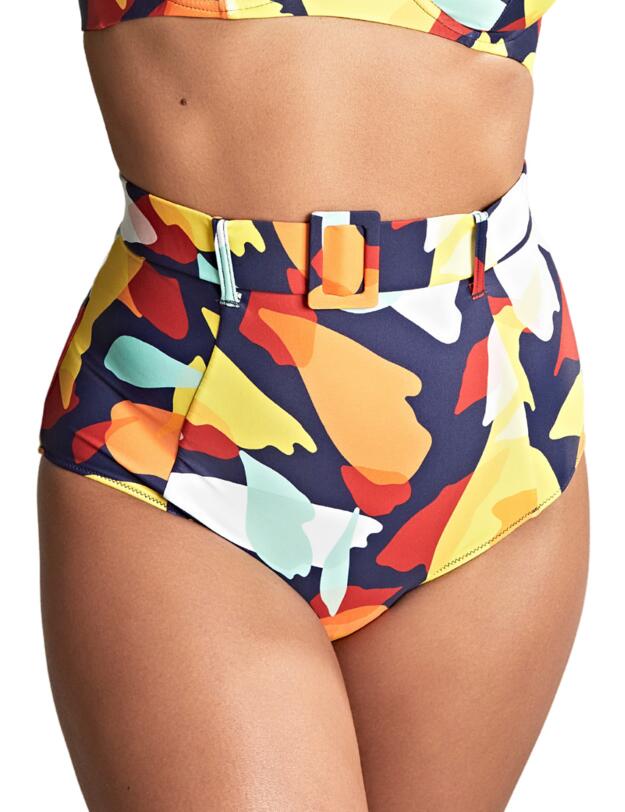 Panache Puglia High Waisted Belted Brief Puglia Print 