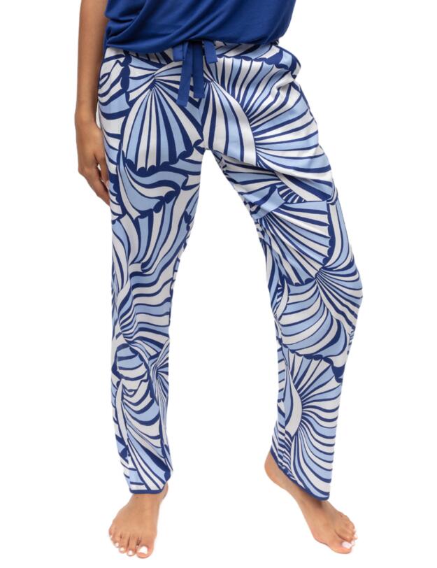 Cyberjammies Madeline Pyjama Top Dark Blue Shell Geo Print