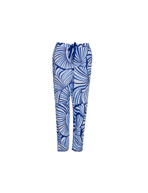 Cyberjammies Madeline Pyjama Top Dark Blue Shell Geo Print
