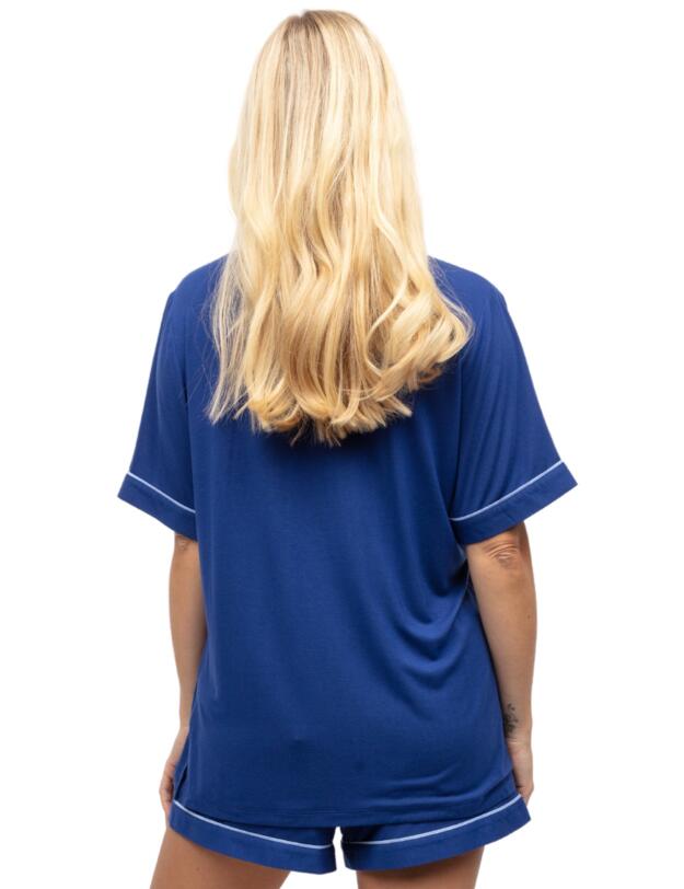 Cyberjammies Madeline Jersey Shorty Set Dark Blue