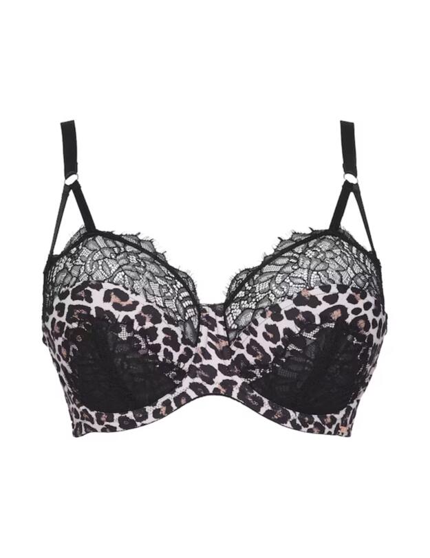 Figleaves Curve Seduce Balcony Bra Leopard
