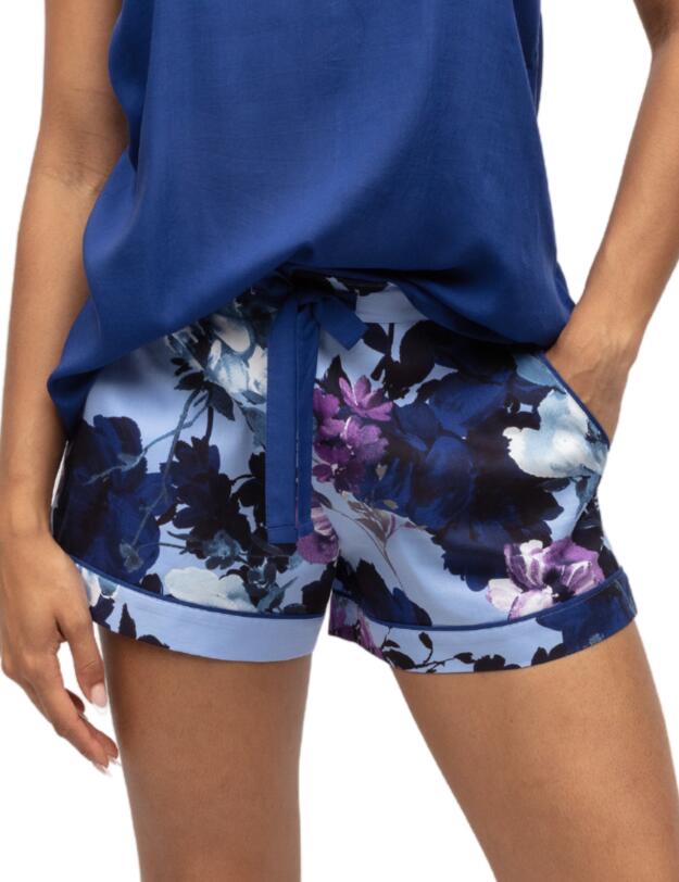 Cyberjammies Madeline Shorts Light Blue Floral Print