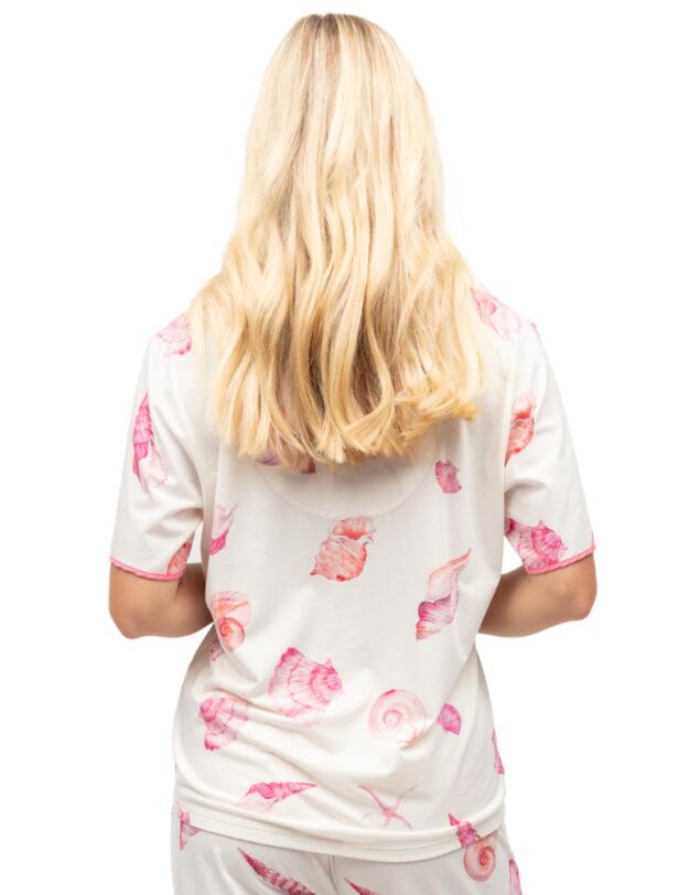 Cyberjammies Shelly Pyjama Top Cream Shell
