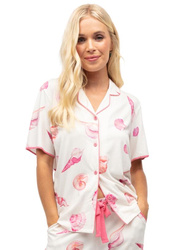 Cyberjammies Shelly Pyjama Top Cream Shell