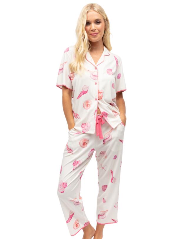 Cyberjammies Shelly Pyjama Top Cream Shell