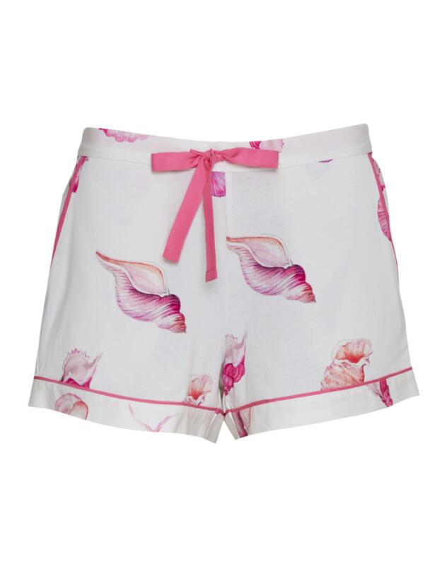 Cyberjammies Shelly Jersey Pyjama Shorts Cream Shell Print