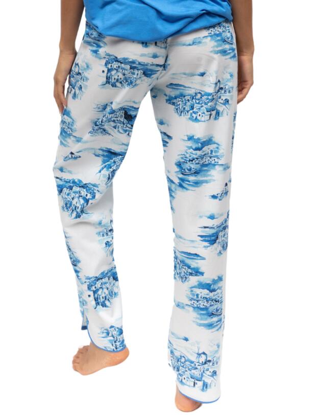 Cyberjammies Donna Pyjama Bottoms White Santorini Print