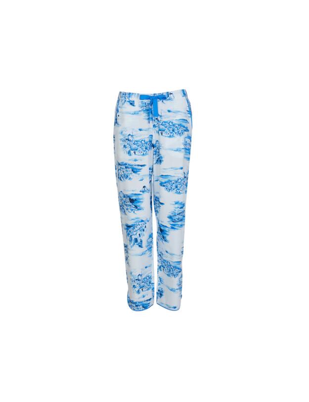 Cyberjammies Donna Pyjama Bottoms White Santorini Print