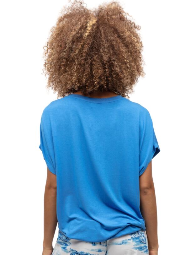 Cyberjammies Donna Jersey Pyjama Top Blue