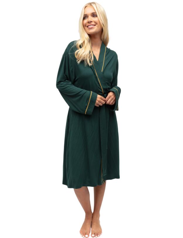 Cyberjammies Gabrielle Jersey Dressing Gown Green