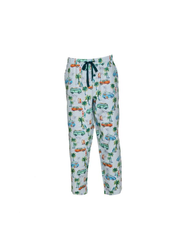 Cyberjammies Bodhi Pyjama Bottoms Grey Campervan Print