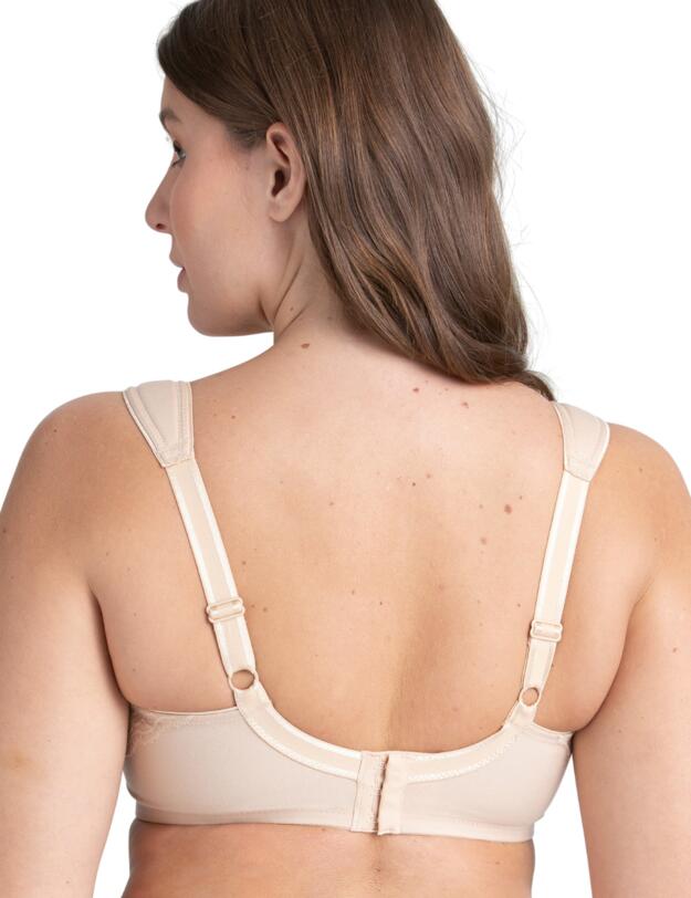 Miss Mary Of Sweden Cotton Wireless Minimiser Bra Beige