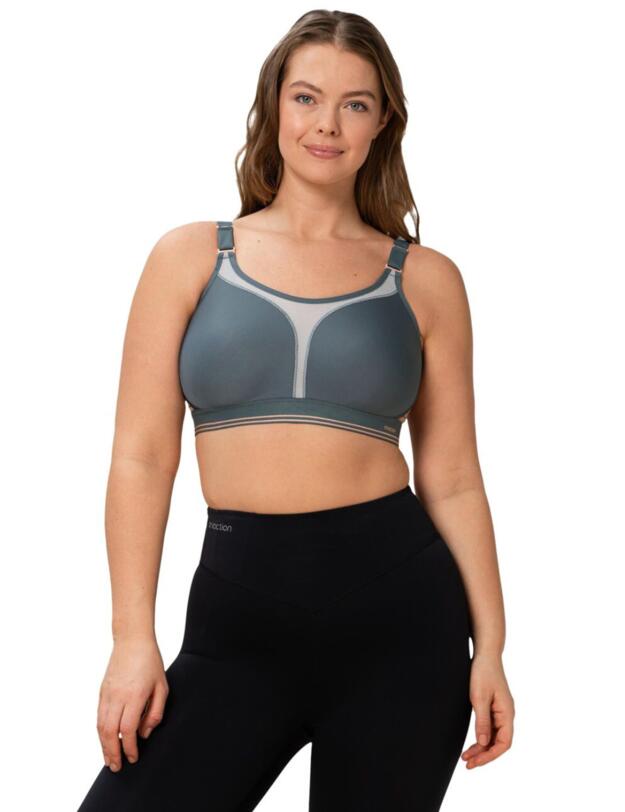 Triumph Triaction Extreme Lite Wireless Sports Bra Grey 