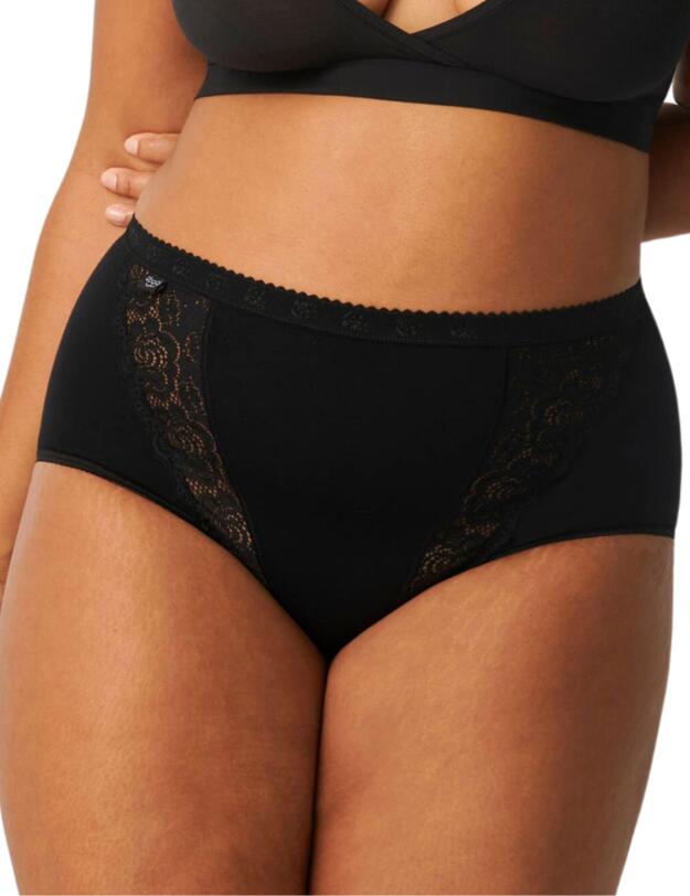  Sloggi Chic Maxi 4 Pack Briefs Black