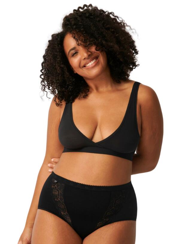  Sloggi Chic Maxi 4 Pack Briefs Black