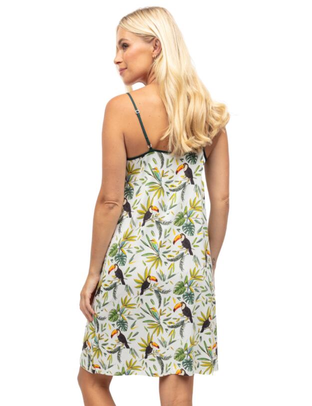 Cyberjammies Gabrielle Nightdress White Toucan Print