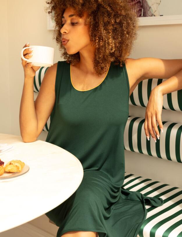 Cyberjammies Gabrielle Jersey Nightdress Green