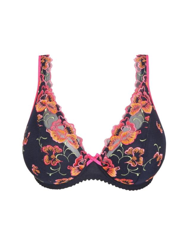 Prima Donna Devdaha Half Padded Plunge Bra Velvet Blue