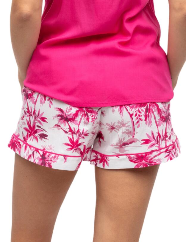 Cyberjammies Haley Shorts White Palm Print