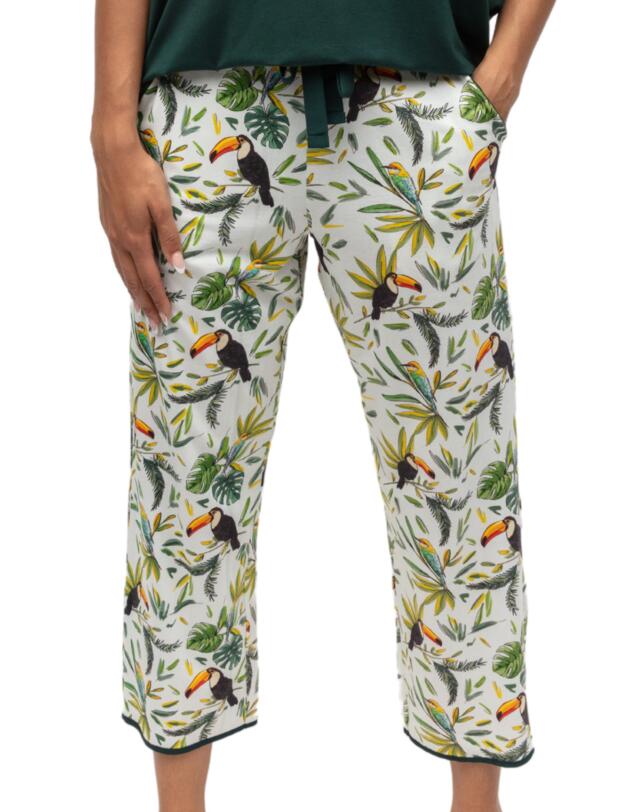 Cyberjammies Gabrielle Pyjama Bottoms White Toucan Print