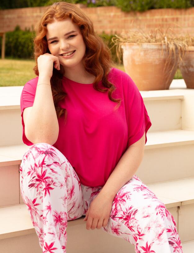 Cyberjammies Haley Pyjama Top Pink