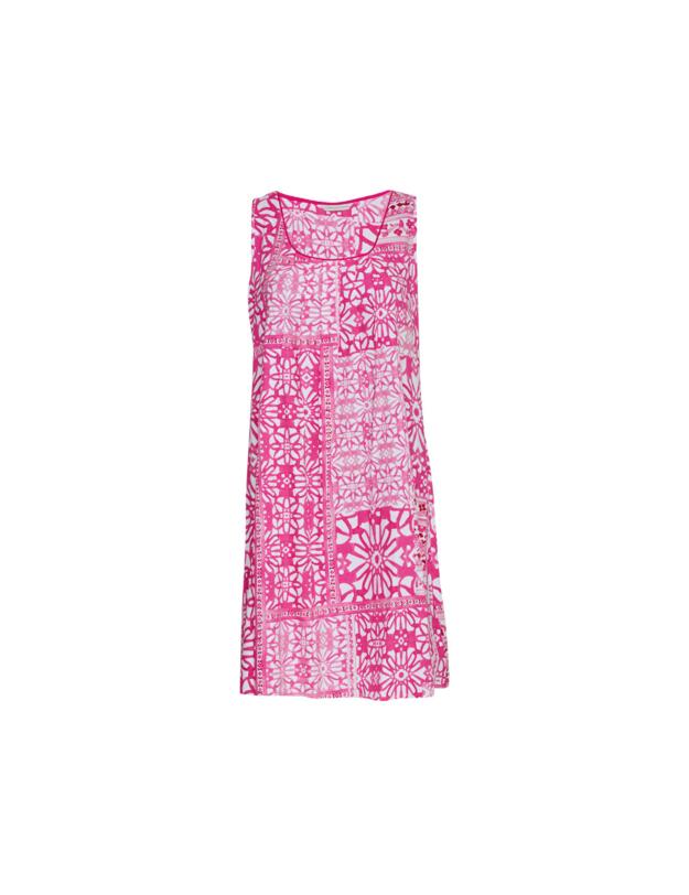 Cyberjammies Haley Nightdress Pink Tile Print