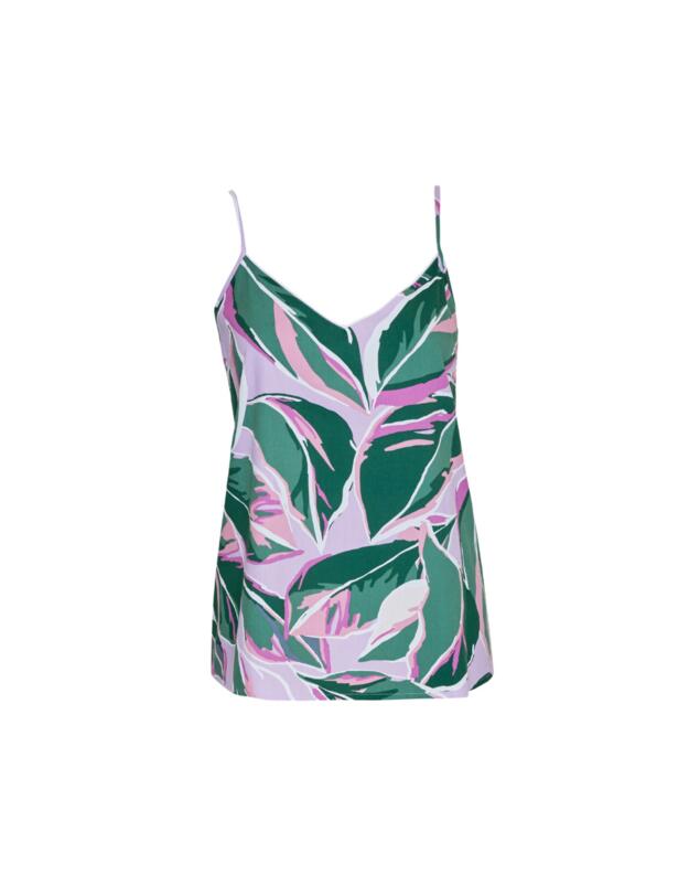  Cyberjammies Lexi Pyjama Camisole Lilac Leaf Print