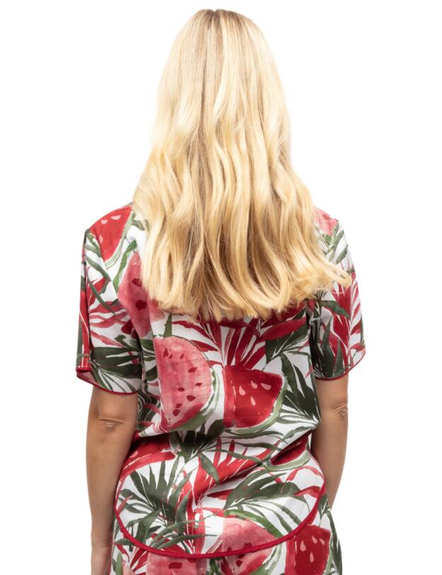 Cyberjammies Mel Pyjama Top White Watermelon Print