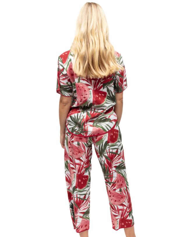 Cyberjammies Mel Pyjama Bottoms White Watermelon Print