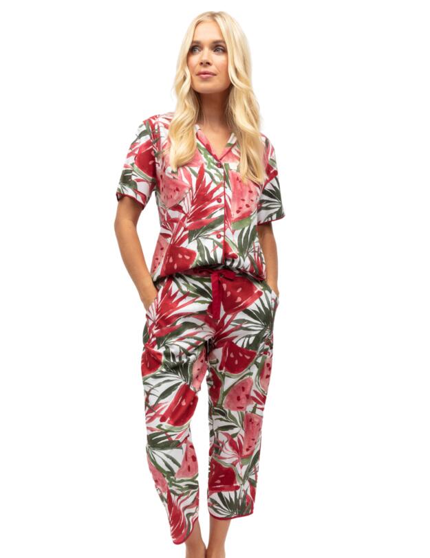 Cyberjammies Mel Pyjama Bottoms White Watermelon Print
