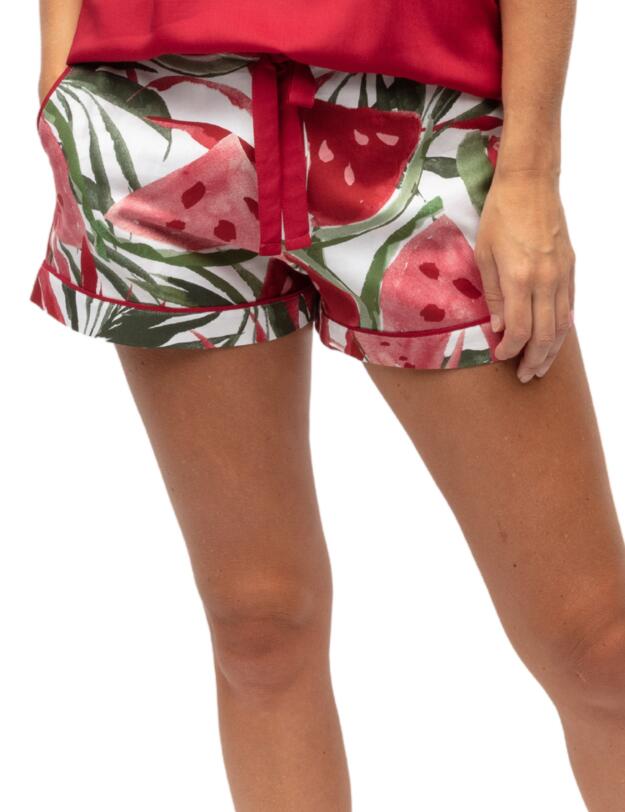 Cyberjammies Mel Pyjama Shorts White Watermelon Print