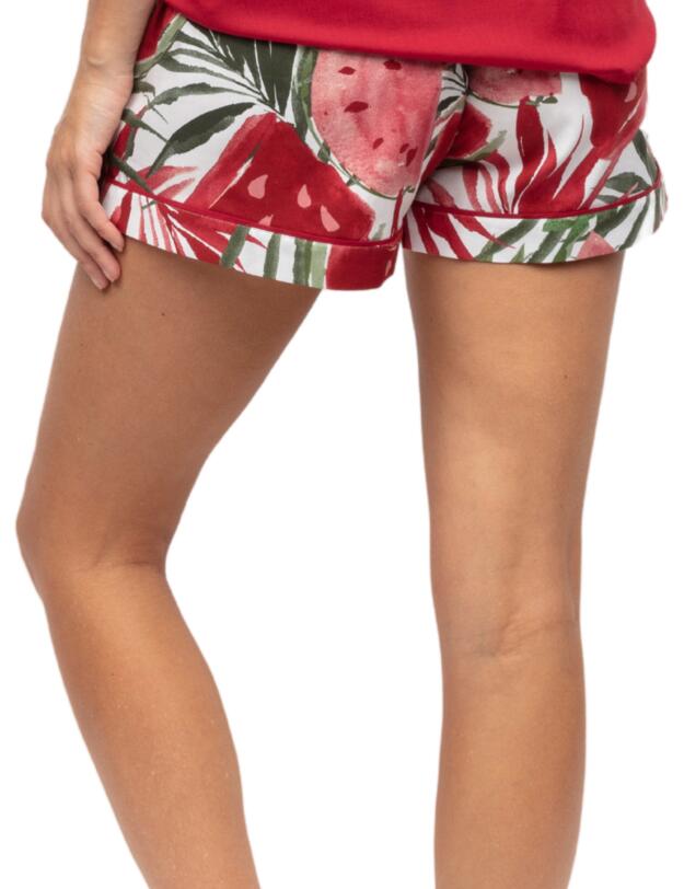 Cyberjammies Mel Pyjama Shorts White Watermelon Print