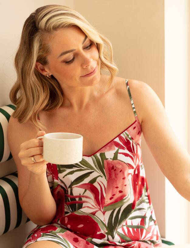 Cyberjammies Mel Nightdress  White Watermelon Print