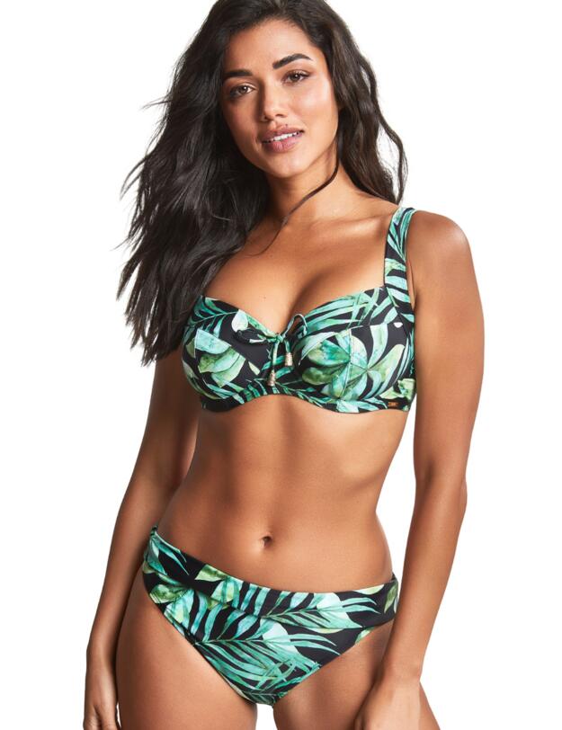 Panache Bali Full Cup Bikini Top Palm Print 