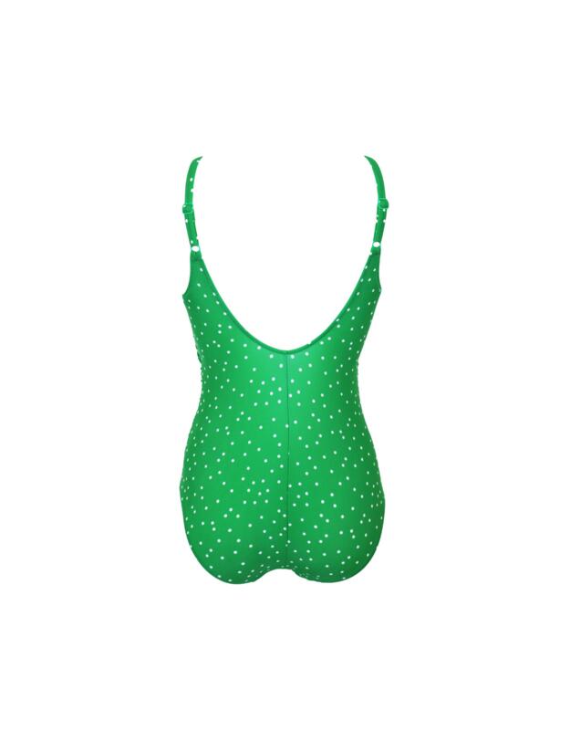 Pour Moi Getaway Swimsuit Green/White