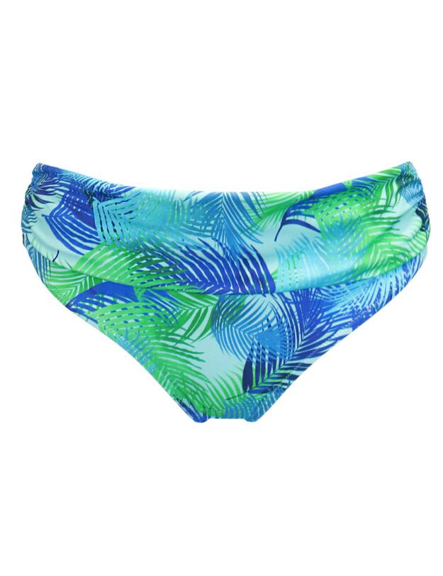 Pour Moi Aruba Fold Over Bikini Brief Aqua Palm