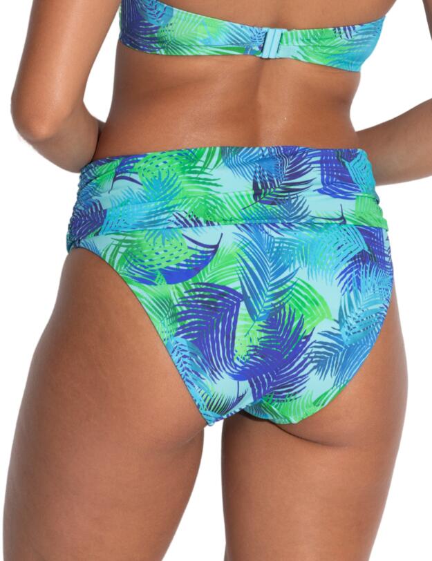 Pour Moi Aruba Fold Over Bikini Brief Aqua Palm