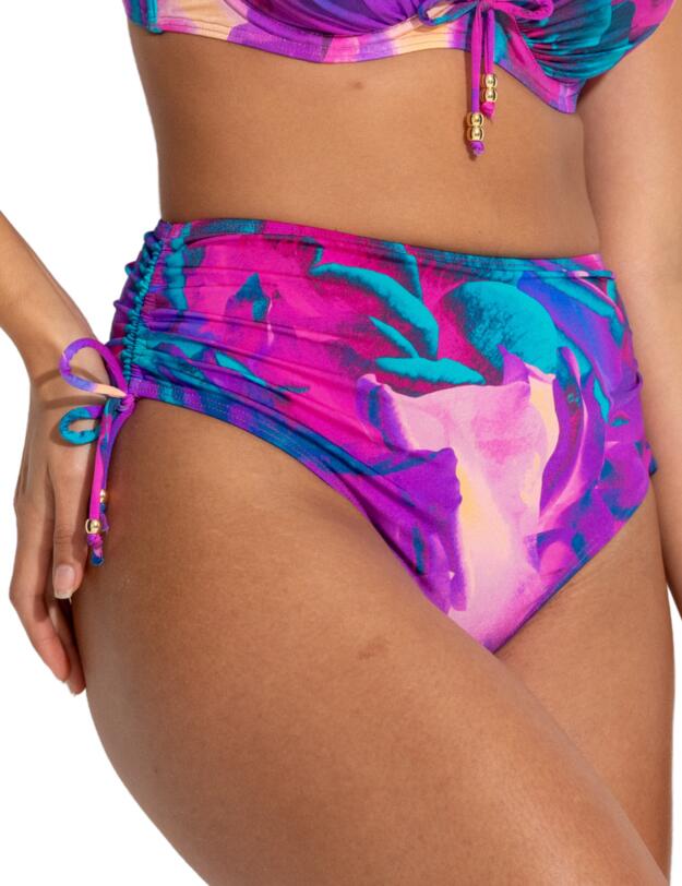 Pour Moi Cabana Control Bikini Brief Purple Floral