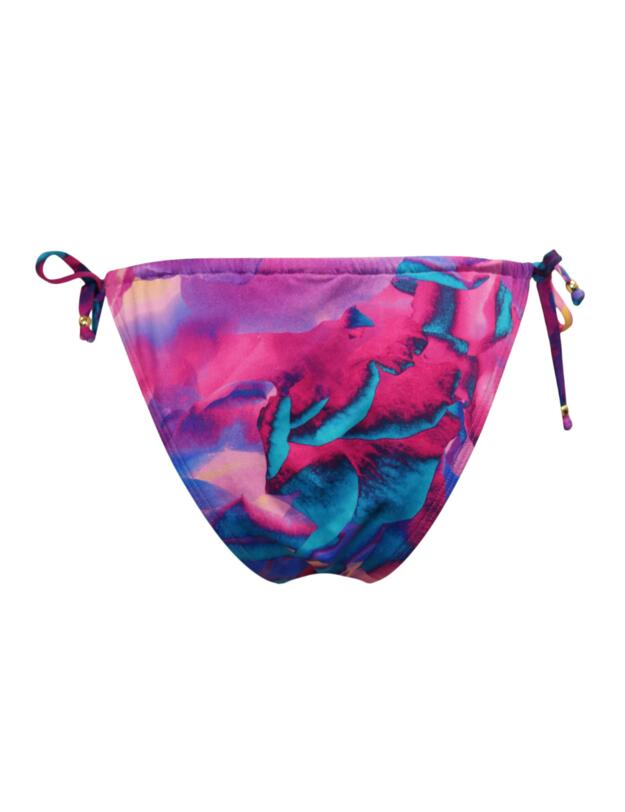  Pour Moi Cabana Tie Side Bikini Brief Purple Floral