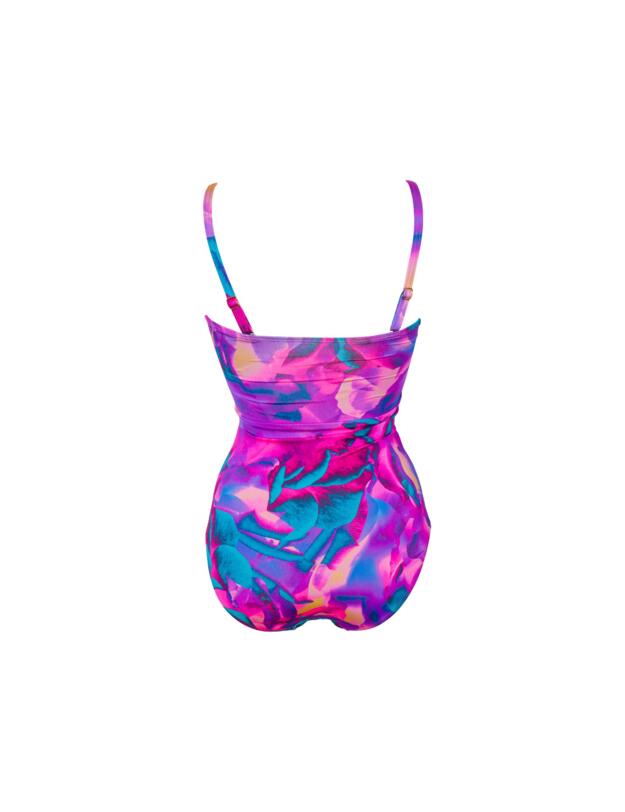 Pour Moi Cabana Control Swimsuit Purple Floral