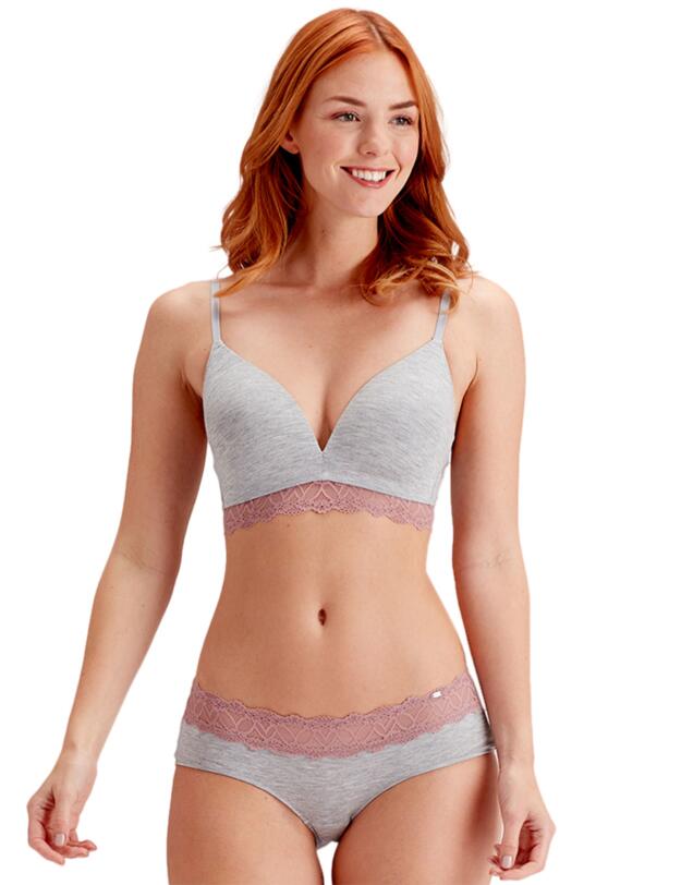 Pretty Polly Casual Comfort Lingerie Shorty Grey Marl / Sugar Plum