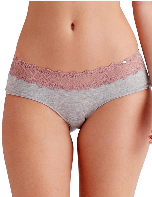 Pretty Polly Casual Comfort Lingerie Shorty Grey Marl / Sugar Plum